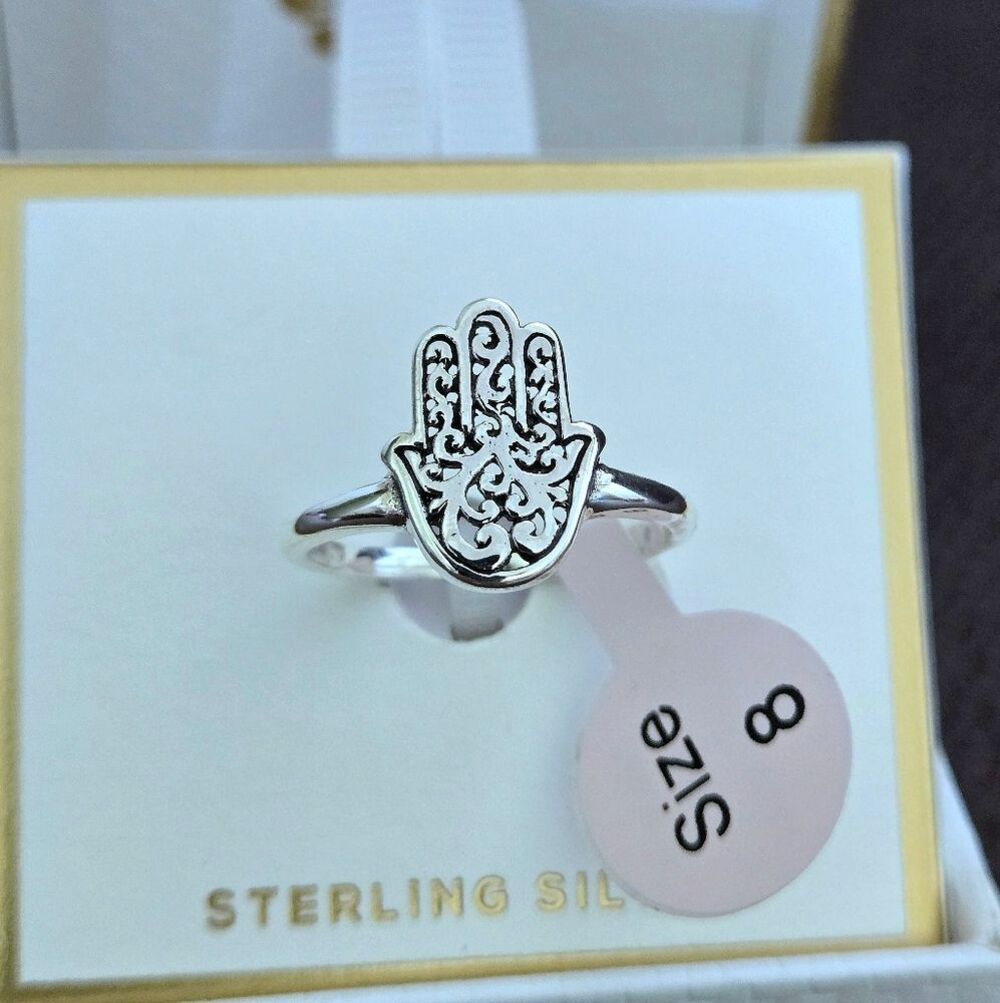 Annika Witt Sterling Silver🤍 Hamsa✋️ Ring💍 - NIB - Picture 16 of 16